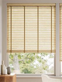 Natural Bamboo Jute & Praline Wooden Blind thumbnail image