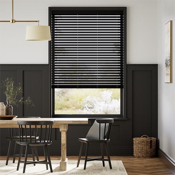 Natural Bamboo Midnight Wooden Blind - 50mm Slat