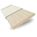 Natural Bamboo Sand & Ivory Wooden Blind swatch image