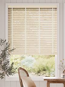 Natural Bamboo Sand & Ivory Wooden Blind thumbnail image