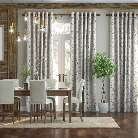 Nerissa Embroidered Embers Curtains