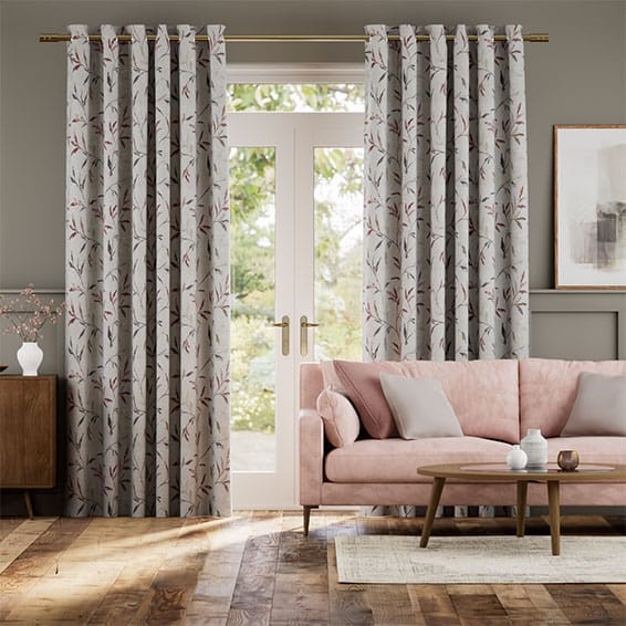 Nerissa Embroidered Embers Curtains