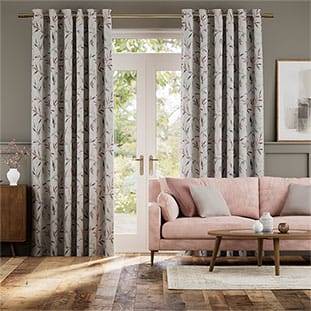 Nerissa Embroidered Embers Curtains thumbnail image