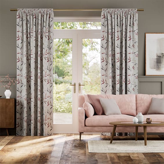 Nerissa Embroidered Embers Curtains