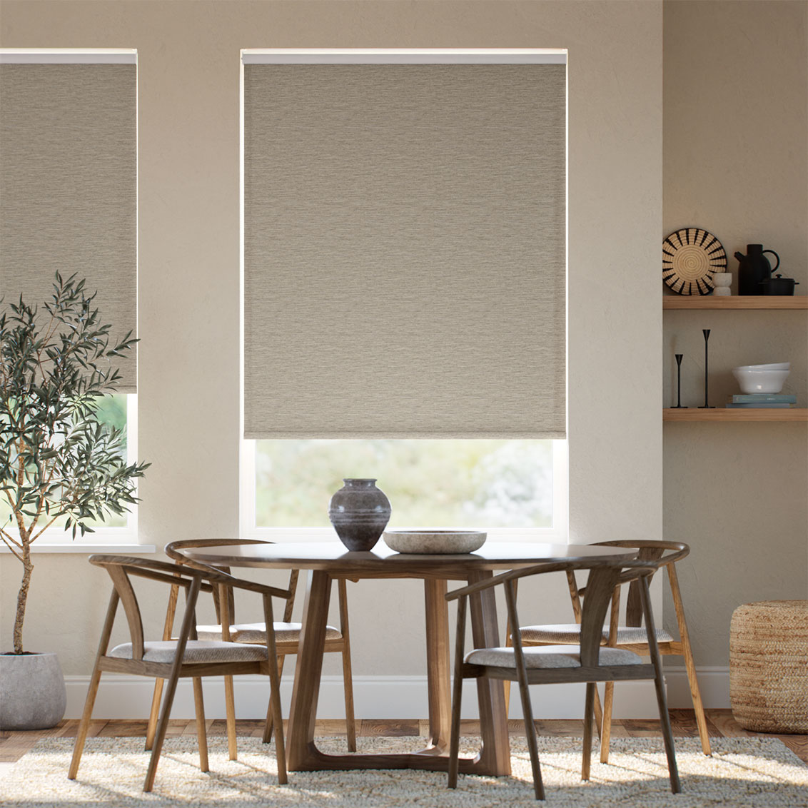 Nero Driftwood Roller Blind