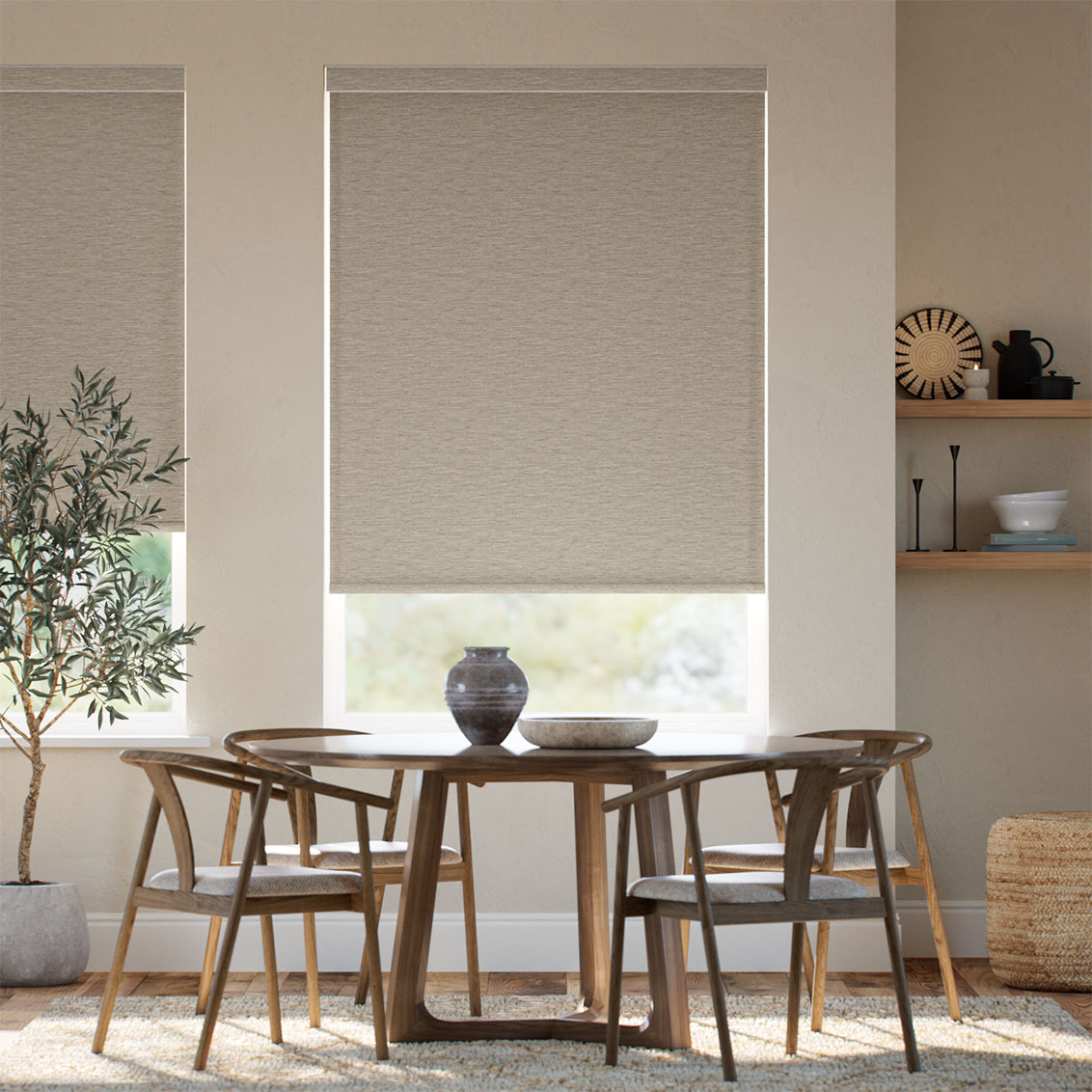 Nero Driftwood Roller Blind