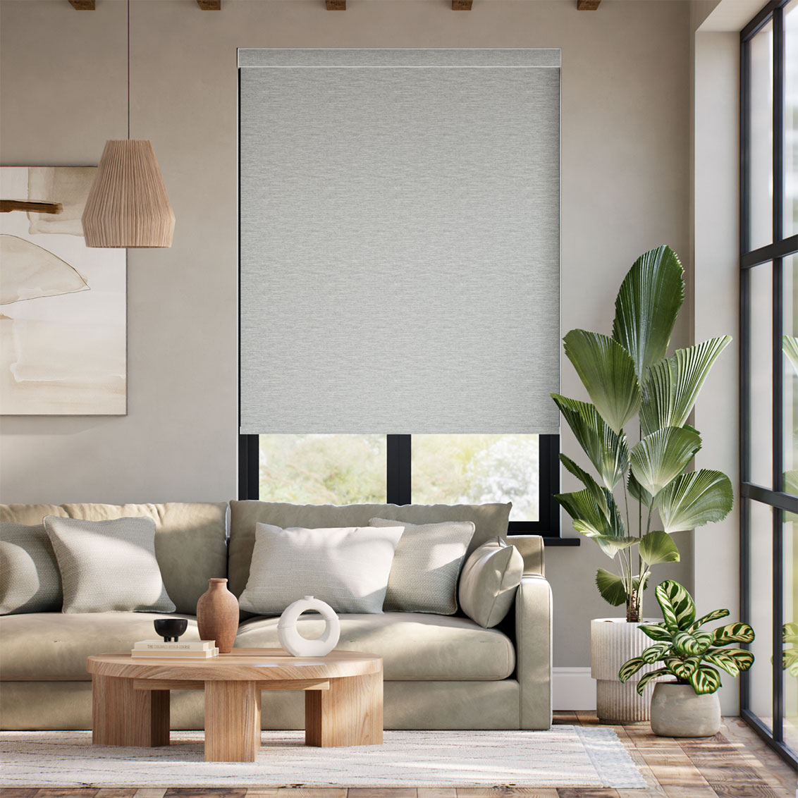 Nero Travertine Roller Blind
