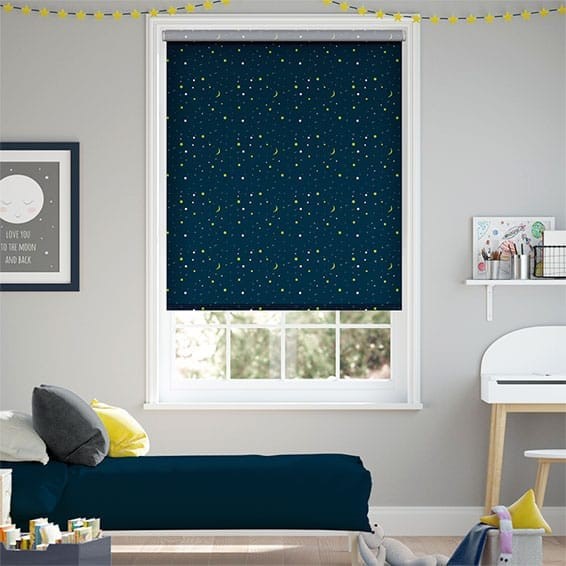 Night Sky Cosmic Blackout Blue Roller Blind