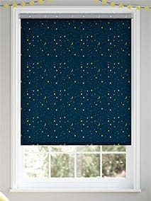 Electric Night Sky Cosmic Blackout Blue Roller Blind thumbnail image
