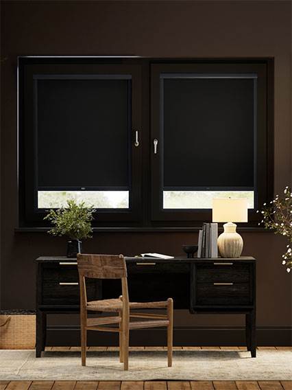Stick On Titan Blackout Atomic Black Stick On Blackout Roller Blind thumbnail image