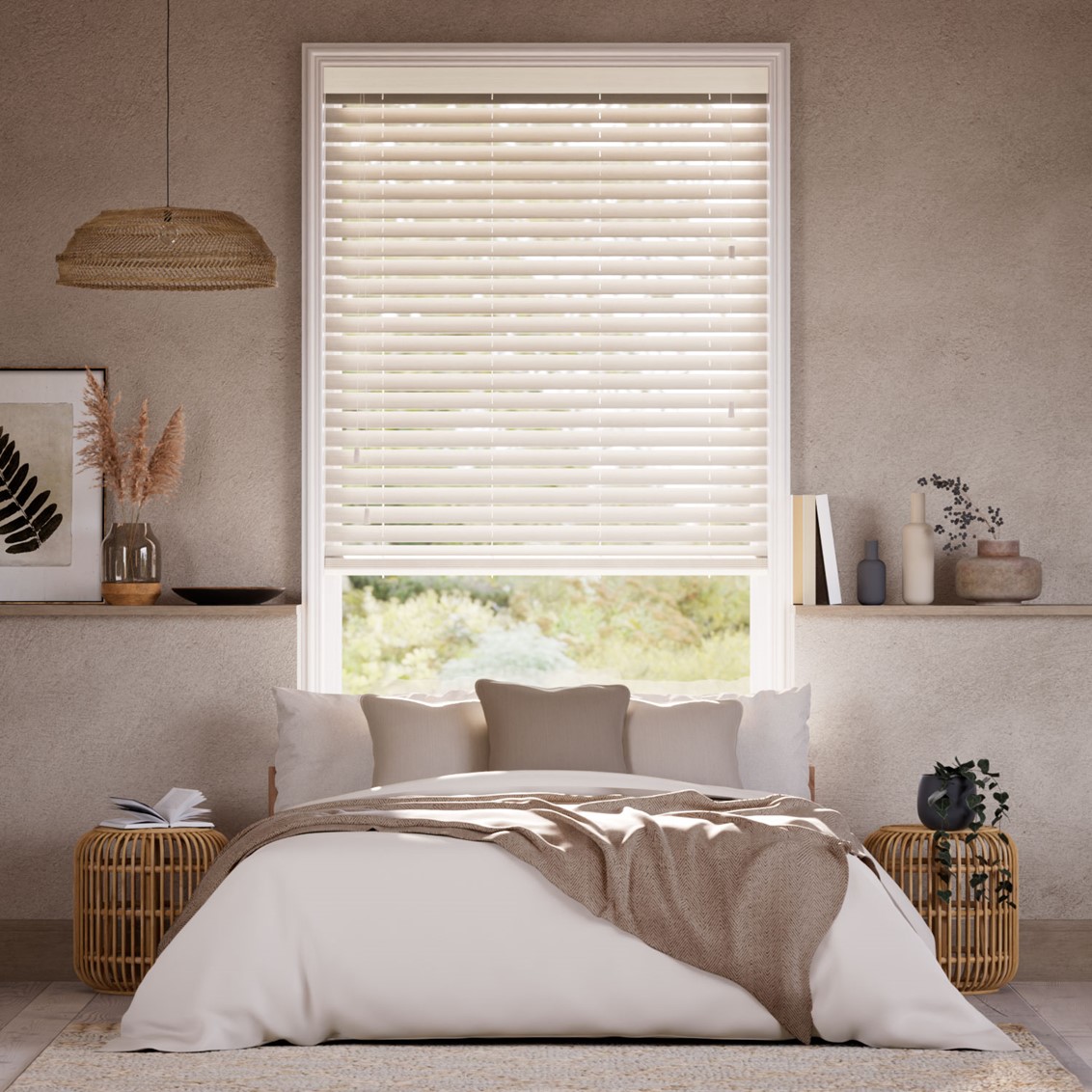 Nordic Oak Faux Wood Blind - 50mm Slat