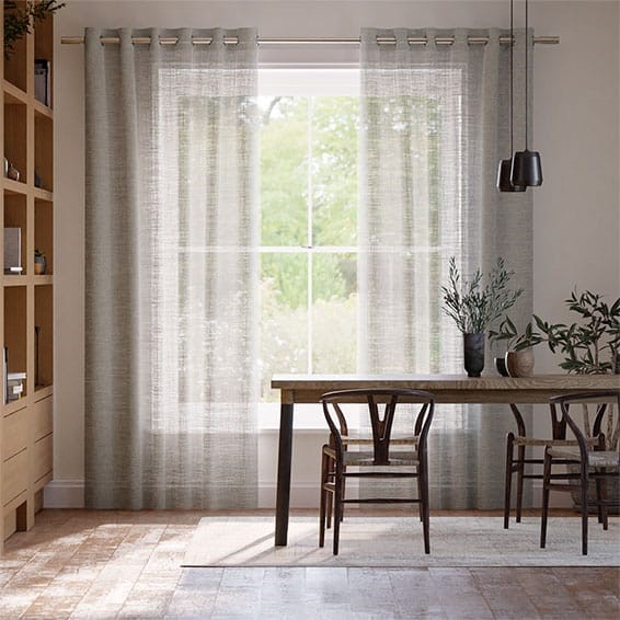 Nova Voile Warm Grey Curtains