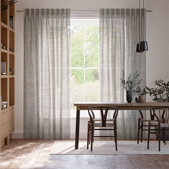 Nova Voile Warm Grey Curtains