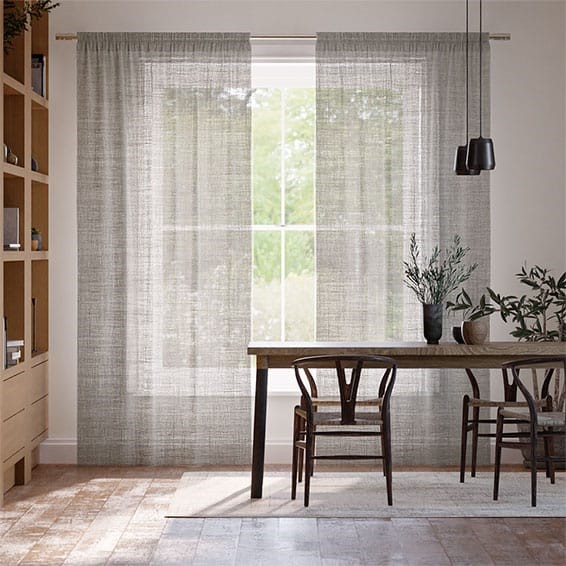 Nova Voile Warm Grey Curtains