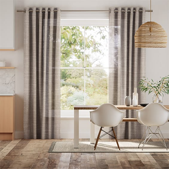 Nova Voile Warm Grey Curtains