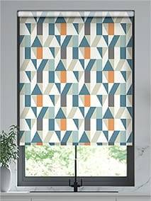 Twist2Go Nuevo Blocks Sapphire Roller Blind thumbnail image