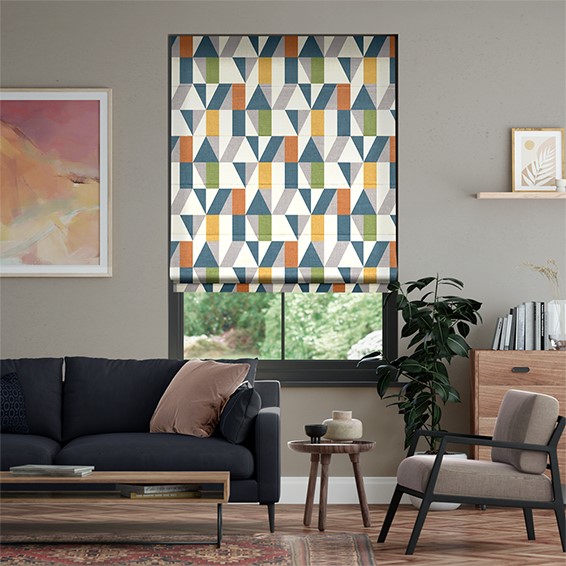 Nuevo Blocks Twilight  Roman Blind