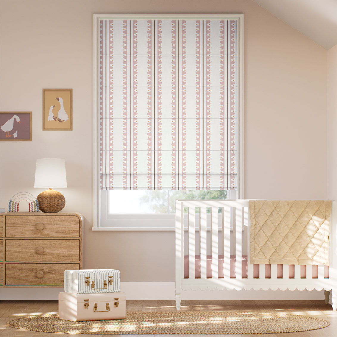 Oakham Milkshake Roman Blind