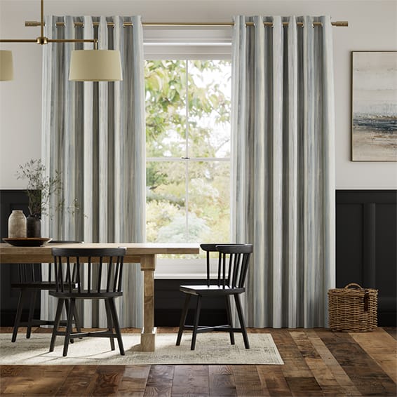Oasis Stripe Mineral Curtains