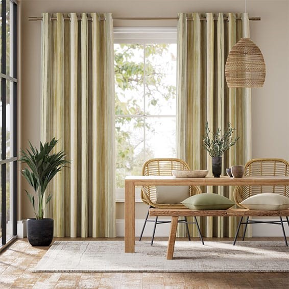 Oasis Stripe Naturals Curtains