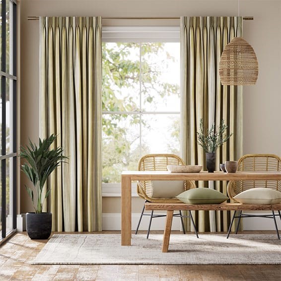 Oasis Stripe Naturals Curtains