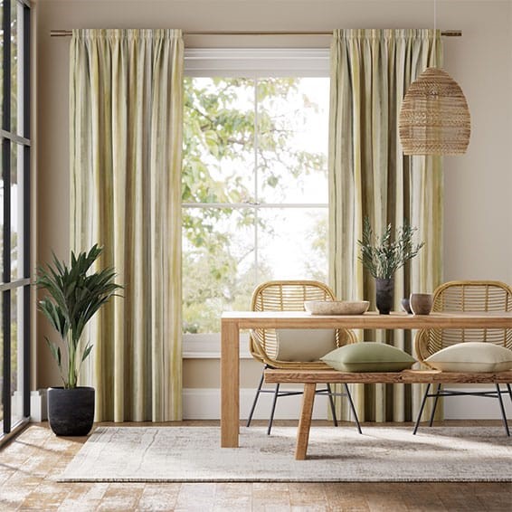 Oasis Stripe Naturals Curtains