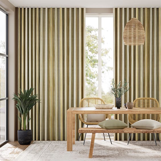 Oasis Stripe Naturals Curtains