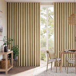 Oasis Stripe Terracotta Curtains thumbnail image