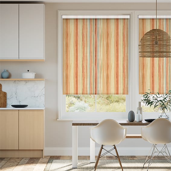 Oasis Stripe Terracotta Roller Blind