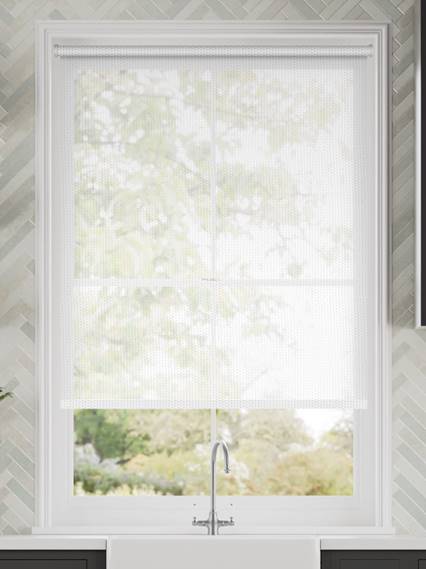 Electric Oculus Pure White Roller Blind thumbnail image