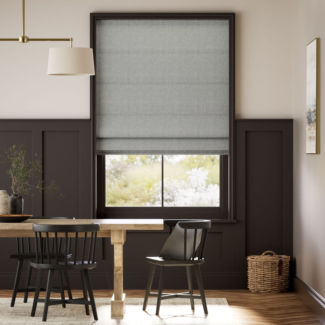 Odessa Graphite Roman Blind