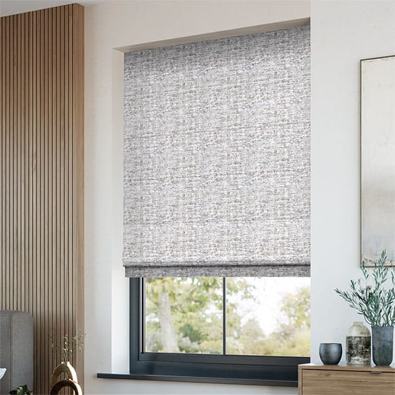 Odette Pearl Grey Roman Blind