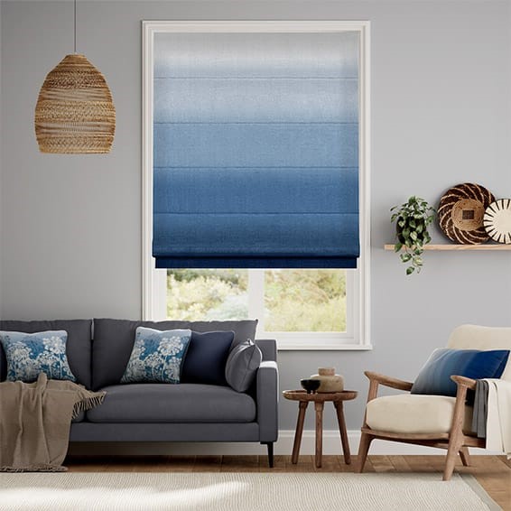 Ombre Midnight Roman Blind