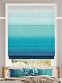 Ombre Teal Roman Blind thumbnail image