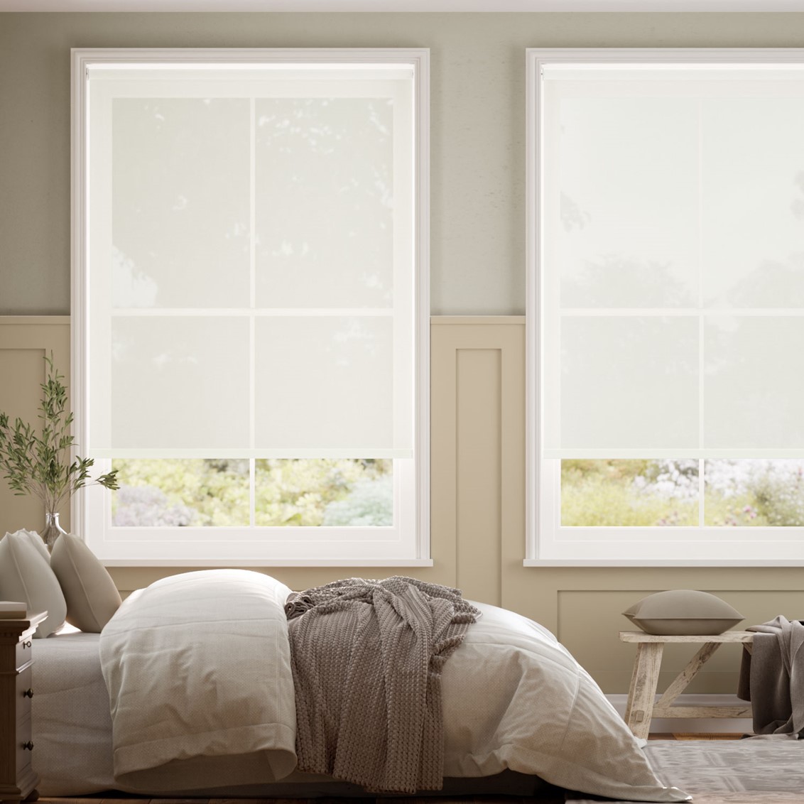 Oracle Alabaster Magic Screen Roller Blind