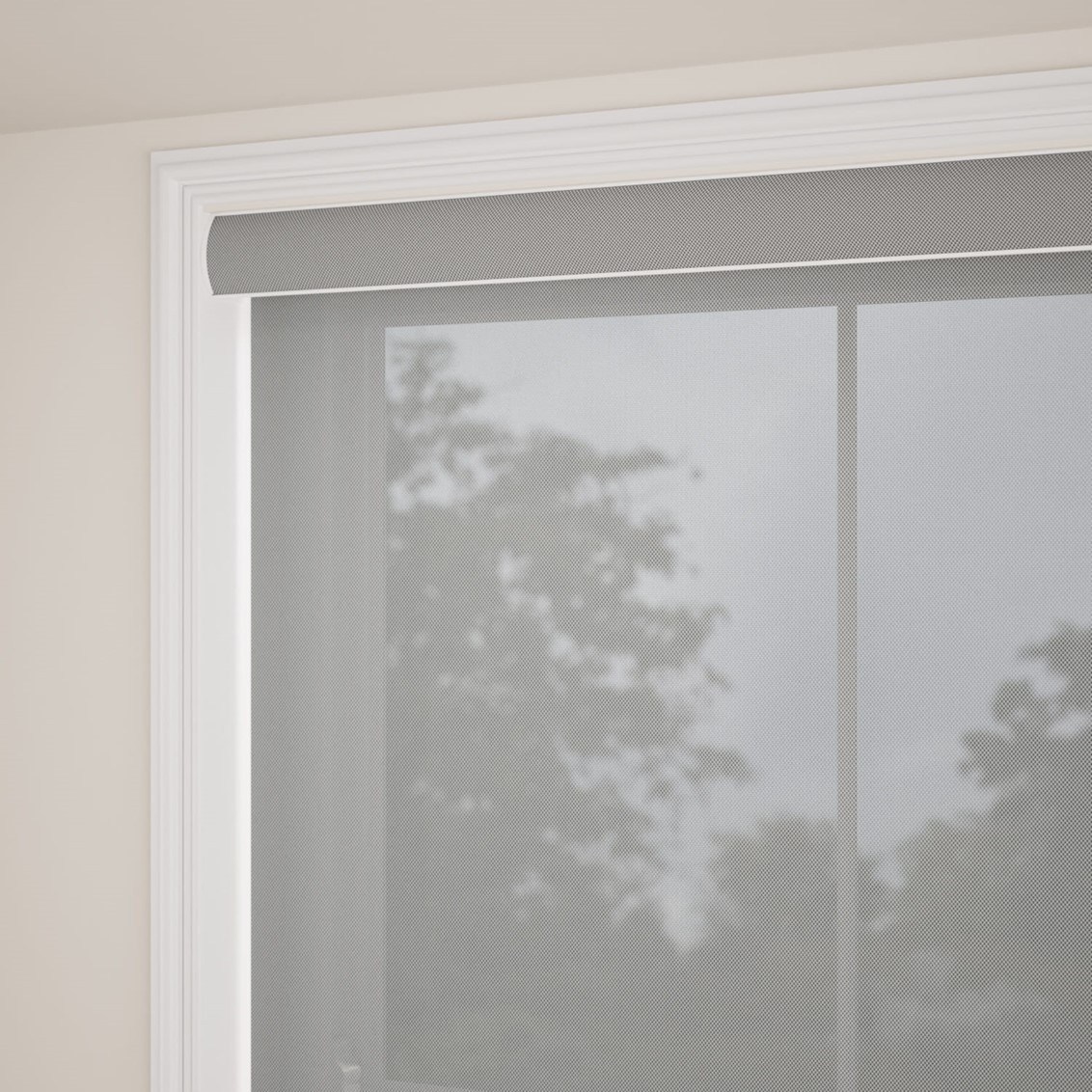 Oracle Grey Mist Magic Screen Roller Blind