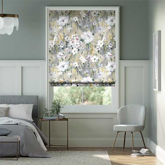 Electric Orchid Lace Roman Blind