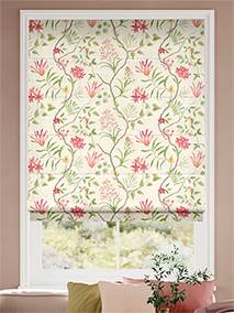 Orchid Trail Berry Lime Roman Blind thumbnail image