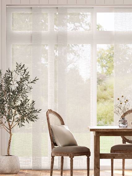 Oriel Voile Whitewash Panel Blind thumbnail image