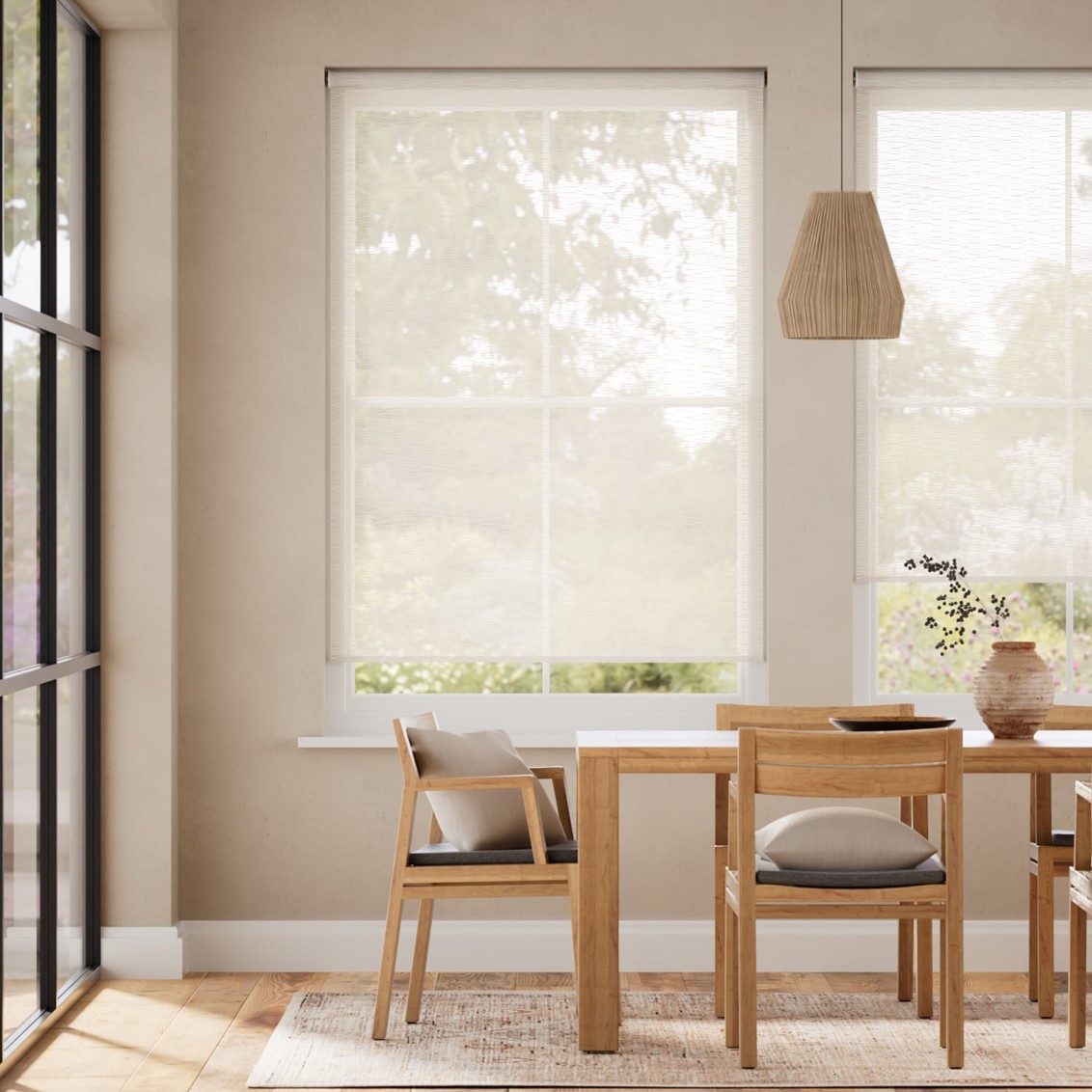 Oriel Voile Whitewash Roller Blind