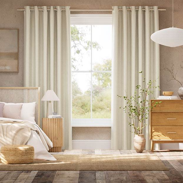 Osaka Faux Silk Champagne Curtains thumbnail image