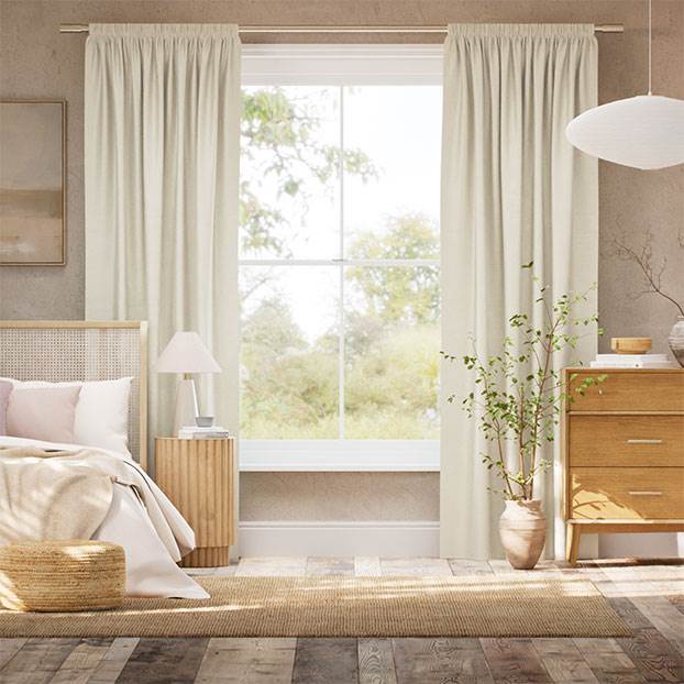 Osaka Faux Silk Champagne Curtains thumbnail image