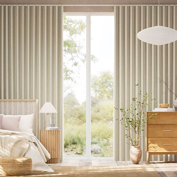 Osaka Faux Silk Champagne Curtains thumbnail image