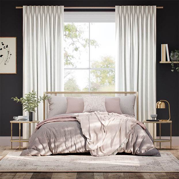 Osaka Faux Silk Snow Curtains thumbnail image