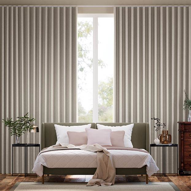 Osaka Faux Silk Smokey Quartz Curtains thumbnail image