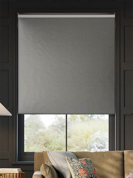 Osaka Faux Silk Steeple Grey Roller Blind thumbnail image