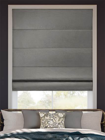Osaka Faux Silk Steeple Grey Roman Blind thumbnail image
