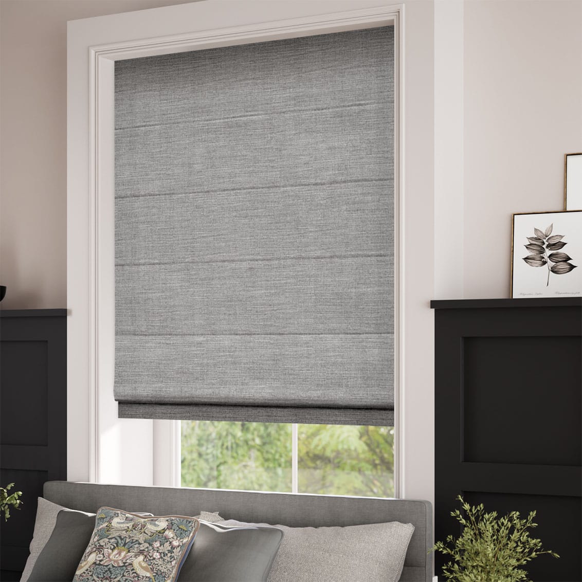 Padstow Ash Roman Blind