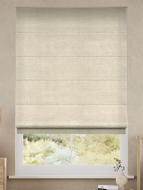 Padstow White Clay Roman Blind thumbnail image