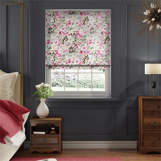 Paeonia Velvet Rose Roman Blind